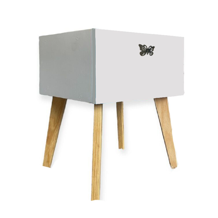 Foto 1 | Buro Mesa De Noche C/luz Led Niños Mariposa Recámara