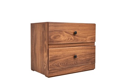Foto 2 | Cabecera King Size Con 2 Burós De 2 Cajones Color Nogal - Madera Mdf