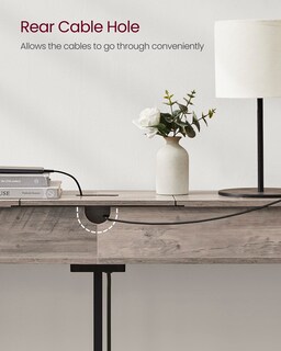 Foto 7 | Mesa Consola Vasagle De 70 Pulgadas Con Toma De Corriente Y Puertos Usb
