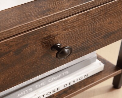 Foto 2 | Buró Con Estación De Carga Usb Mu:4life Bre-2270c27 Atigrado Con Regleta Eléctrica, Cajón De Madera Y Estant