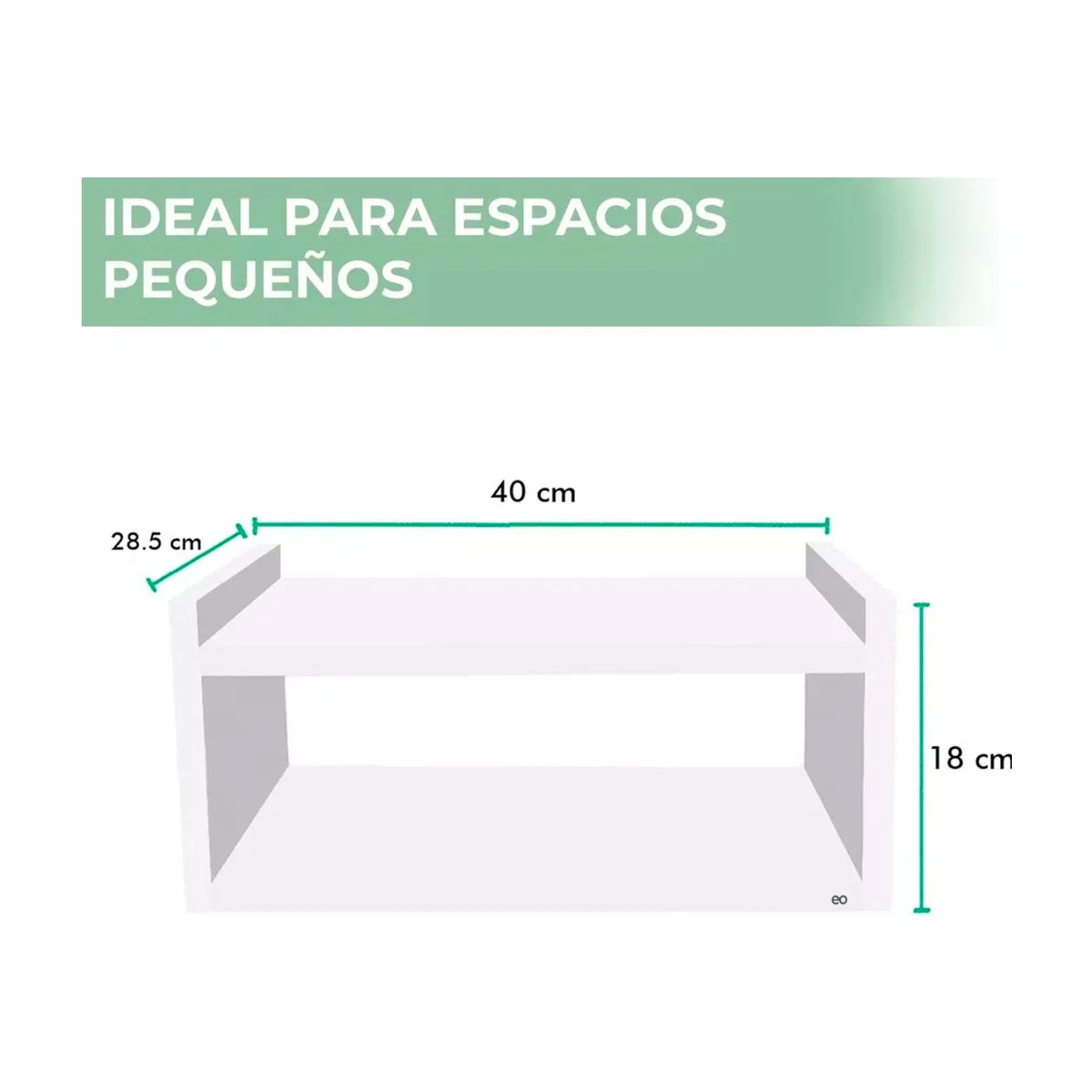Foto 3 | Buró Repisa Flotante Minimalista Eo Safe Imports Esi-18879 Color Blanco