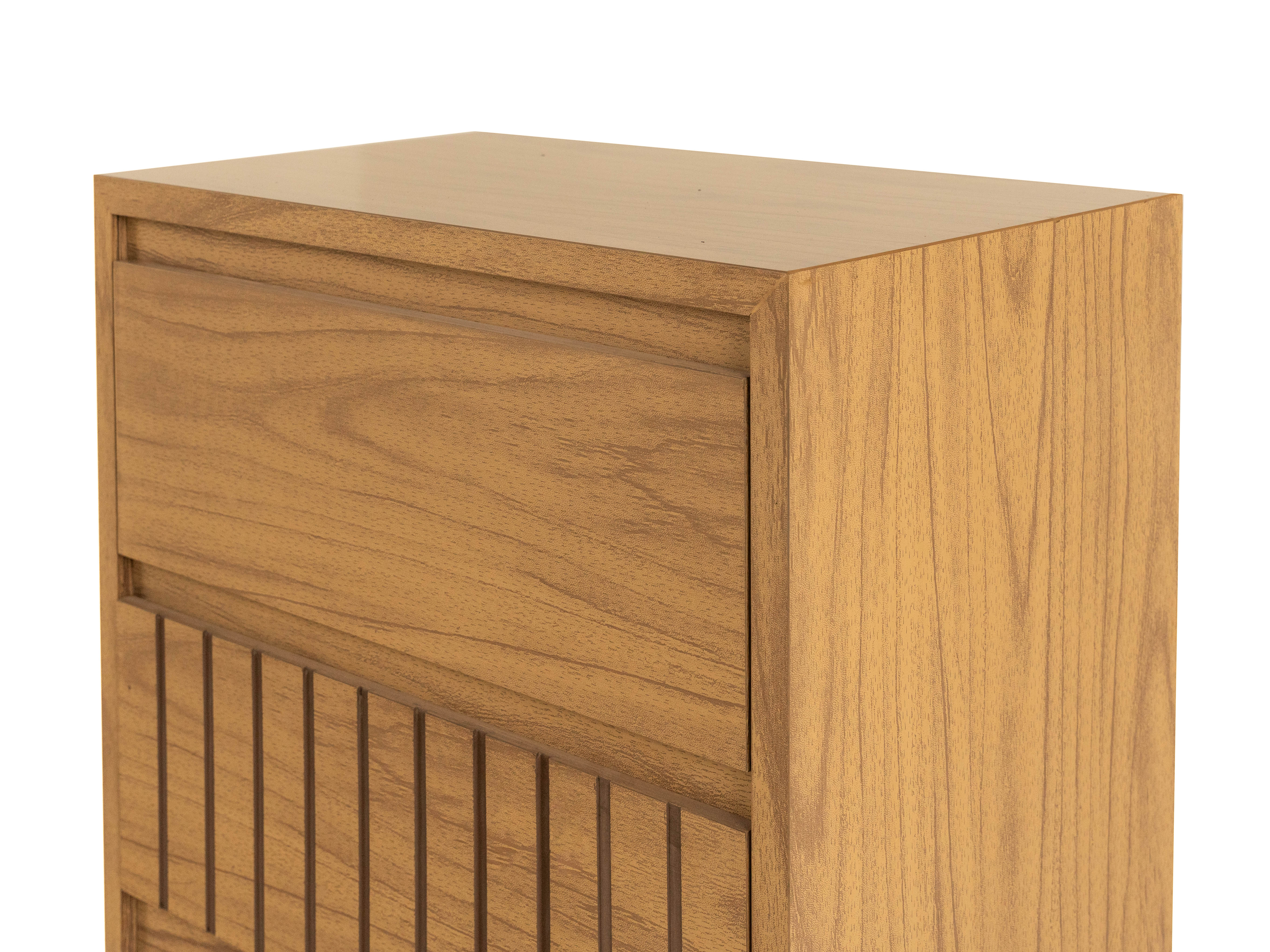 Foto 3 | Buró Con 1 Cajón Y 1 Espacio De Almacenamiento Color Natural - Madera Industrializada