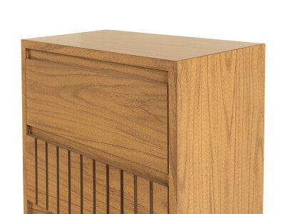 Foto 3 | Buró Con 1 Cajón Y 1 Espacio De Almacenamiento Color Natural - Madera Industrializada