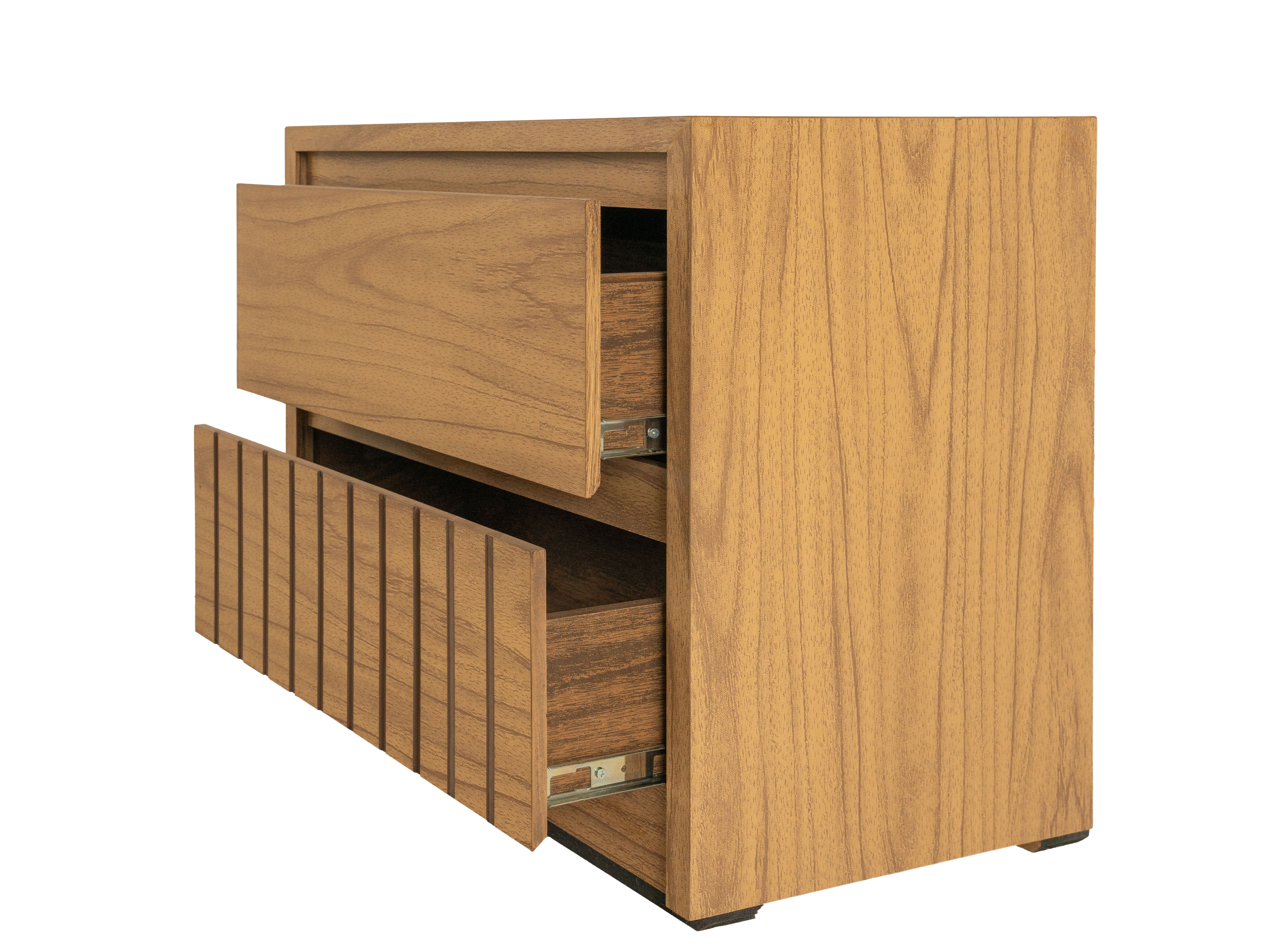 Foto 4 | Buró Con 1 Cajón Y 1 Espacio De Almacenamiento Color Natural - Madera Industrializada