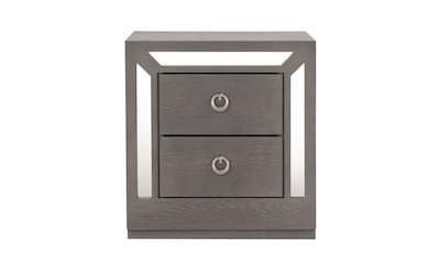 Foto 1 | Buró Con 2 Cajones Color Gris - Madera Industrializada