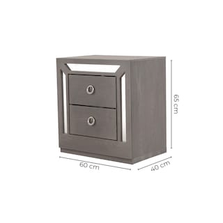 Foto 5 | Buró Con 2 Cajones Color Gris - Madera Industrializada