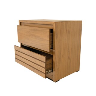 Foto 4 | Cabecera Con Luz King Size Con 2 Burós De 2 Cajones Color Natural - Madera Industrializada