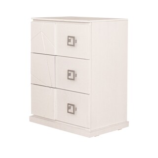Foto 6 | Cabecera Tapizada King Size Con 2 Burós De 3 Cajones Color Gris Y Blanco - Madera Industrializada Y Tapizado