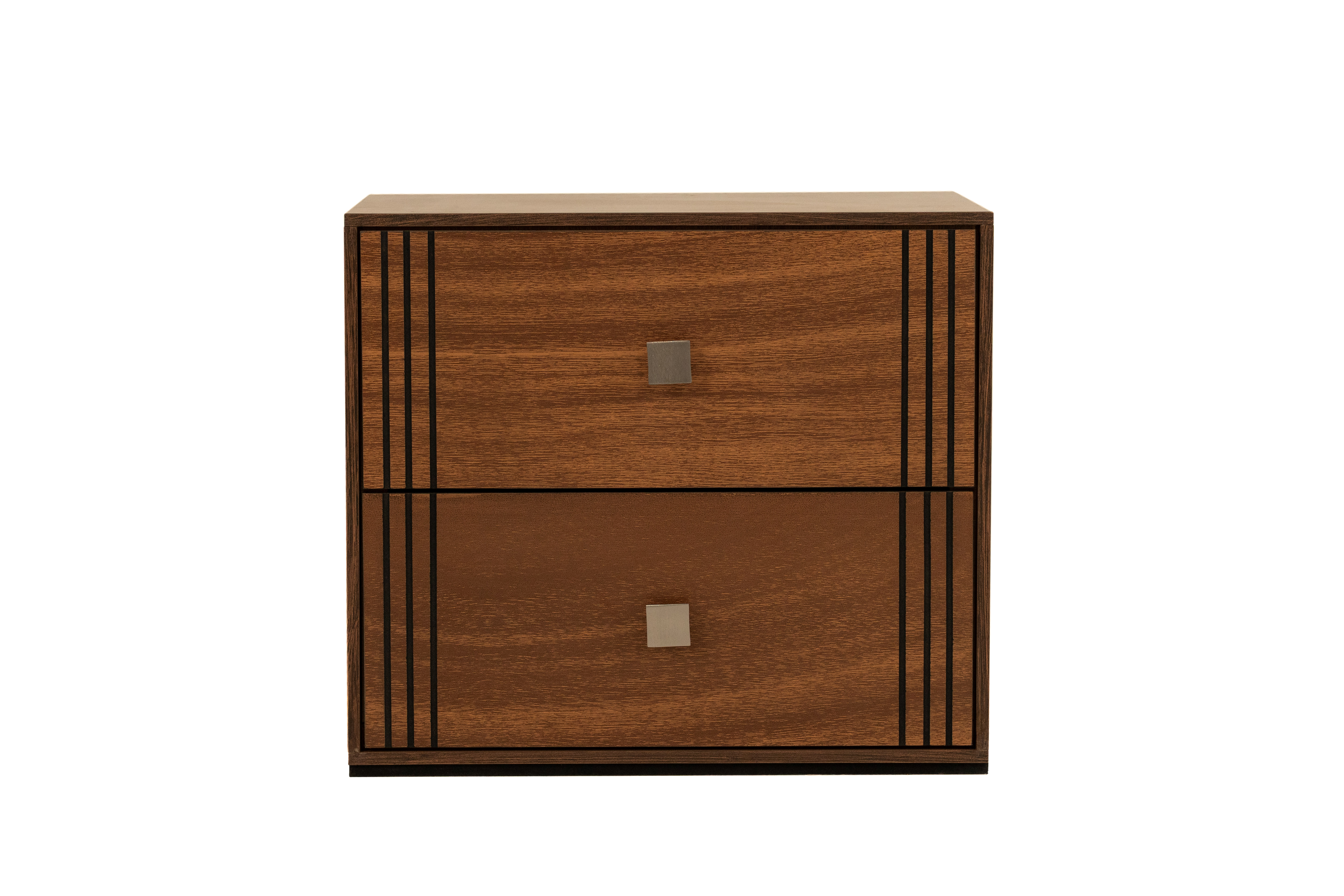 Foto 4 pulgar | Cabecera King Size Con 2 Burós De 2 Cajones Color Parota - Madera Industrializada