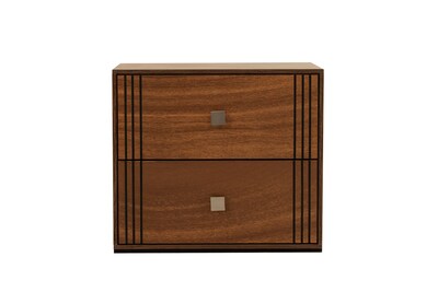 Foto 3 | Cabecera King Size Con 2 Burós De 2 Cajones Color Parota - Madera Industrializada