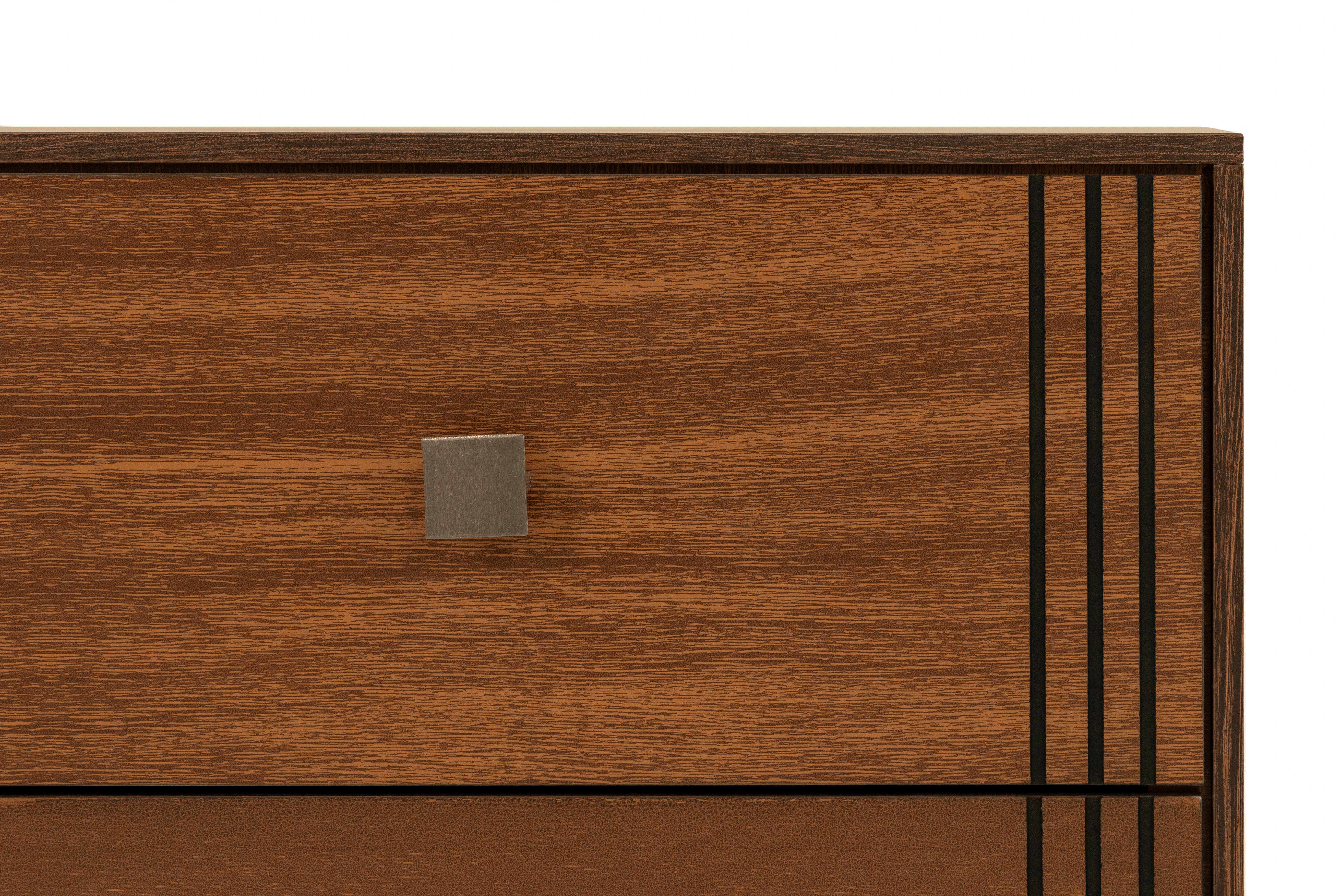 Foto 5 | Cabecera King Size Con 2 Burós De 2 Cajones Color Parota - Madera Industrializada