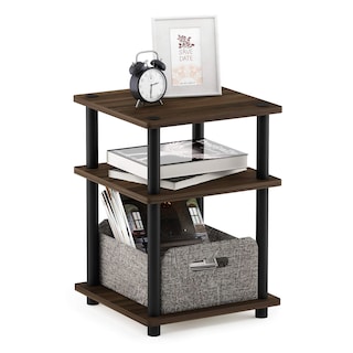 Foto 5 | Mesa Auxiliar Furinno Turn-n-tube De Fácil Montaje Columbia Walnut - Venta Internacional.