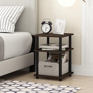 Foto 7 | Mesa Auxiliar Furinno Turn-n-tube De Fácil Montaje Columbia Walnut - Venta Internacional.
