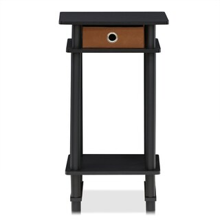 Foto 4 | Mesa Auxiliar Furinno 17017 Turn-n-tube, Paquete De 1 Unidad, Espresso - Venta Internacional.