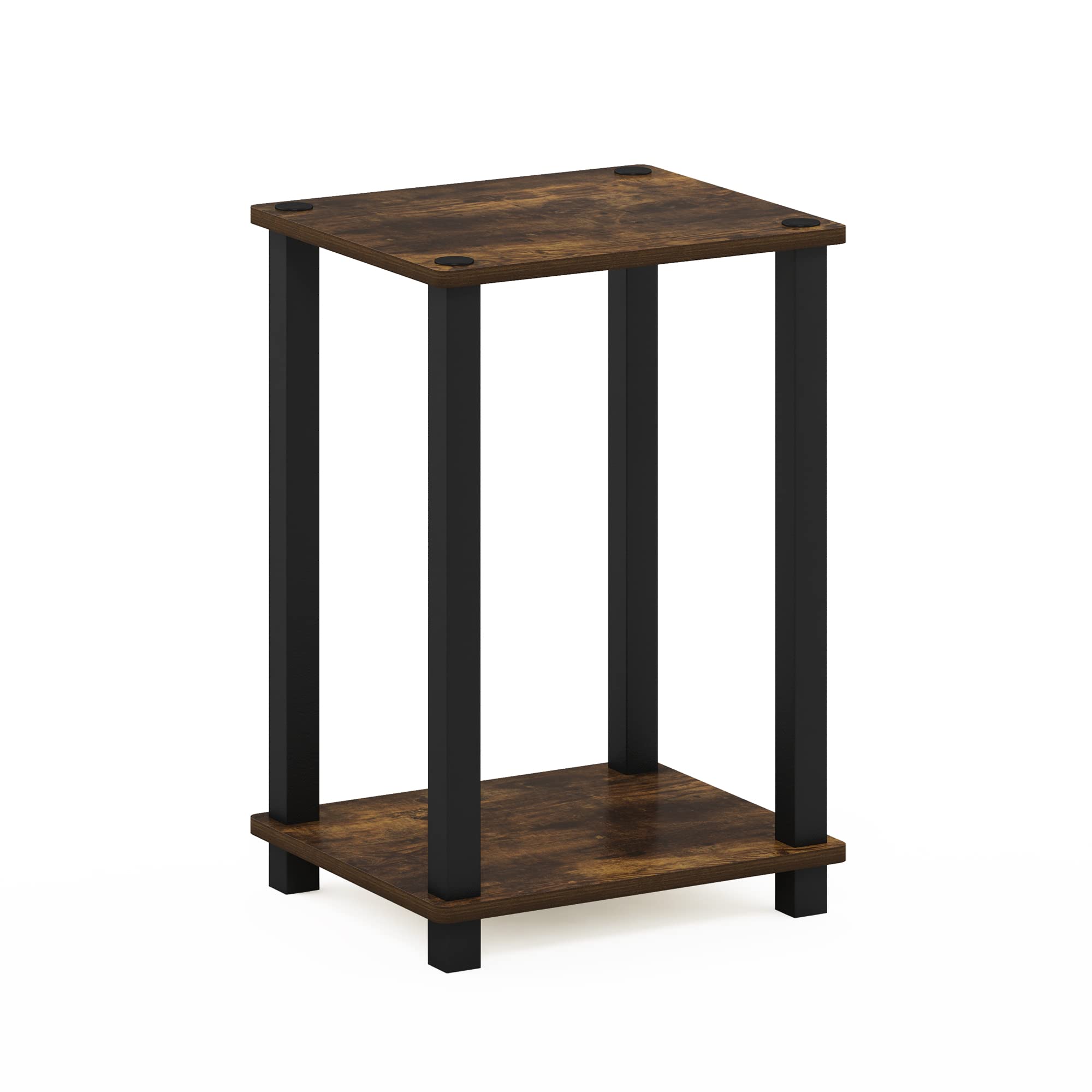 Foto 1 | Mesa Auxiliar Furinno Simplistic, Paquete De 2 Unidades, Color Ámbar Pino/negro - Venta Internacional.