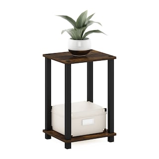 Foto 5 | Mesa Auxiliar Furinno Simplistic, Paquete De 2 Unidades, Color Ámbar Pino/negro - Venta Internacional.
