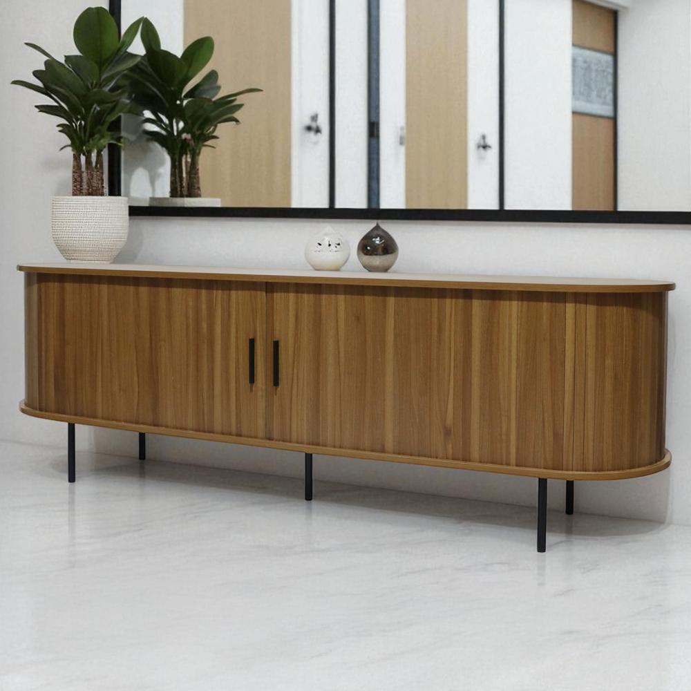 Foto 1 | Buró Mesa De Noche Maple Recámara Mdf Cómoda Minimalista