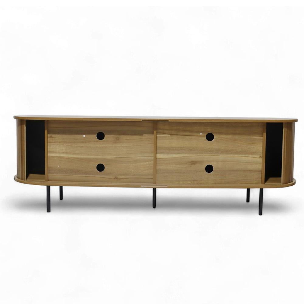 Foto 6 pulgar | Buró Mesa De Noche Maple Recámara Mdf Cómoda Minimalista