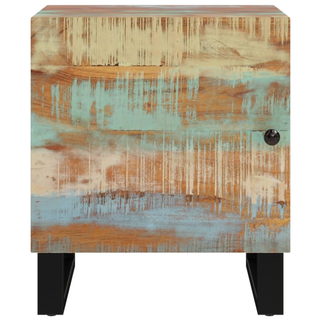 Foto 4 pulgar | Mesitas De Noche Vidaxl 2 Piezas De Madera Maciza Recuperada De 40 X 33 X 46 Cm - Venta Internacional.