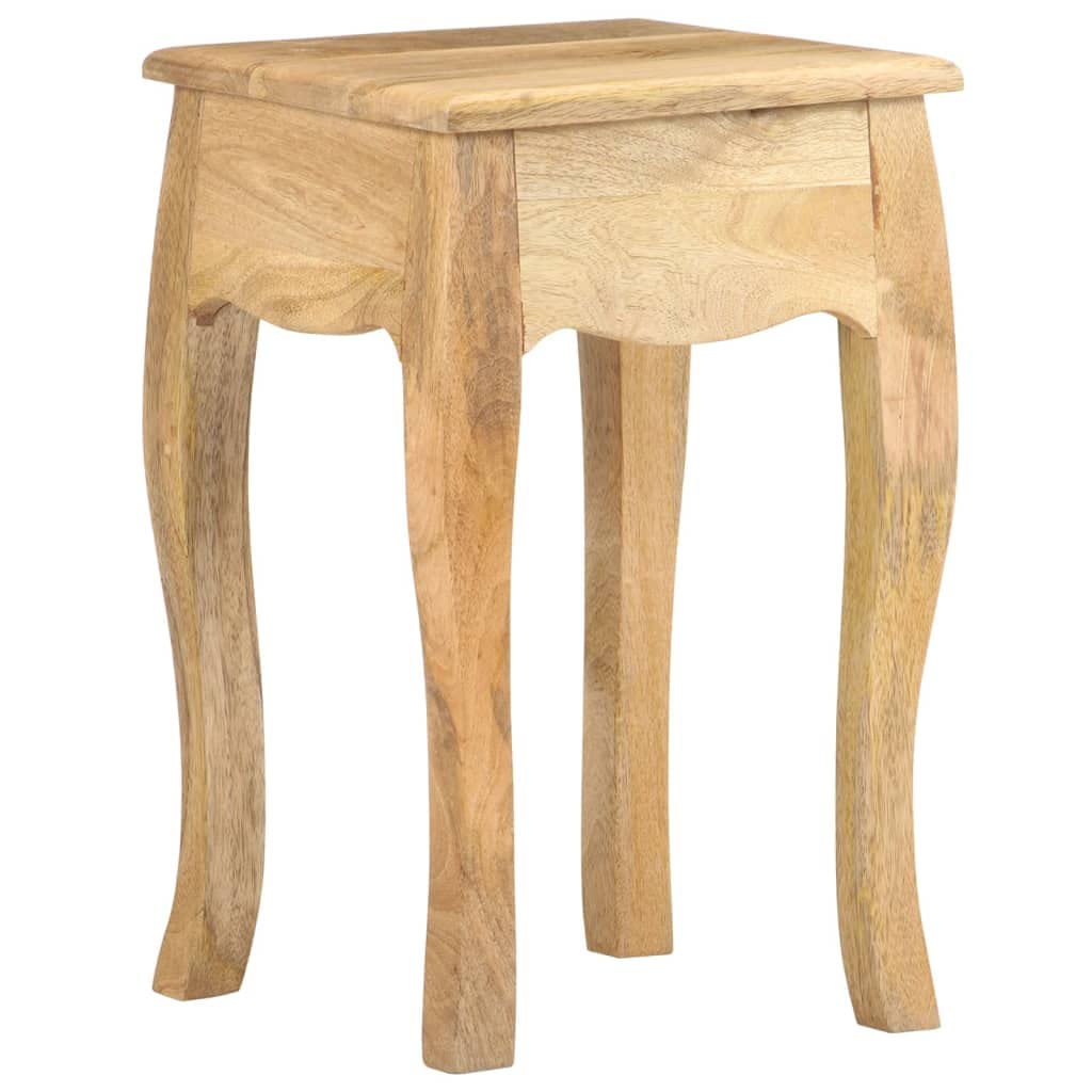 Foto 6 pulgar | Mesita De Noche Vidaxl De Mango Macizo Rústica Con Cajón - Venta Internacional.