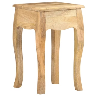 Foto 5 | Mesita De Noche Vidaxl De Mango Macizo Rústica Con Cajón - Venta Internacional.