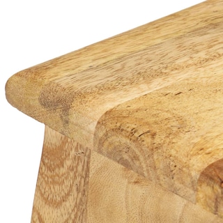 Foto 7 | Mesita De Noche Vidaxl De Mango Macizo Rústica Con Cajón - Venta Internacional.