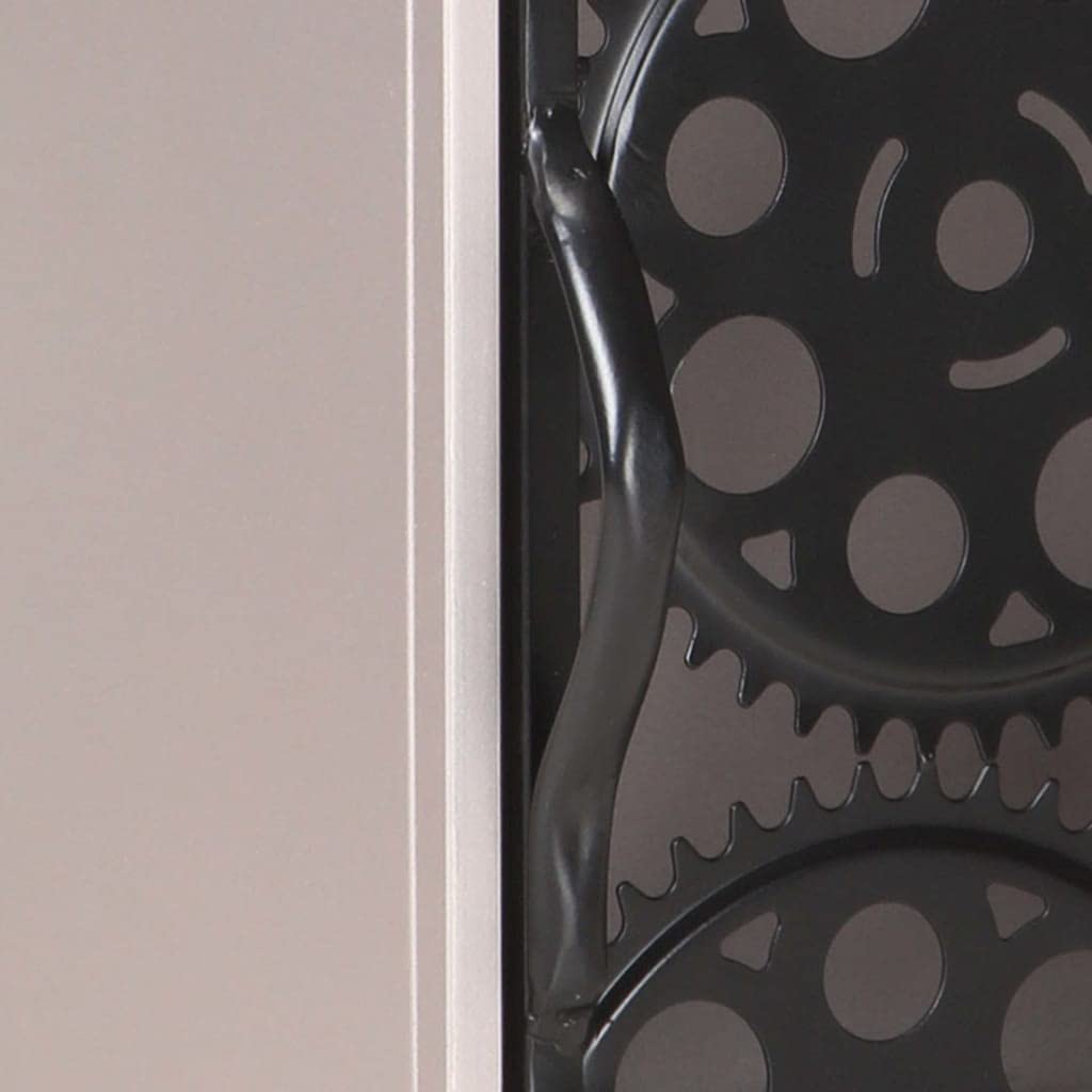 Foto 7 | Mesita De Noche Vidaxl De Madera De Mango Rugoso Con Rueda De Cadena Para Bicicleta - Venta Internacional.