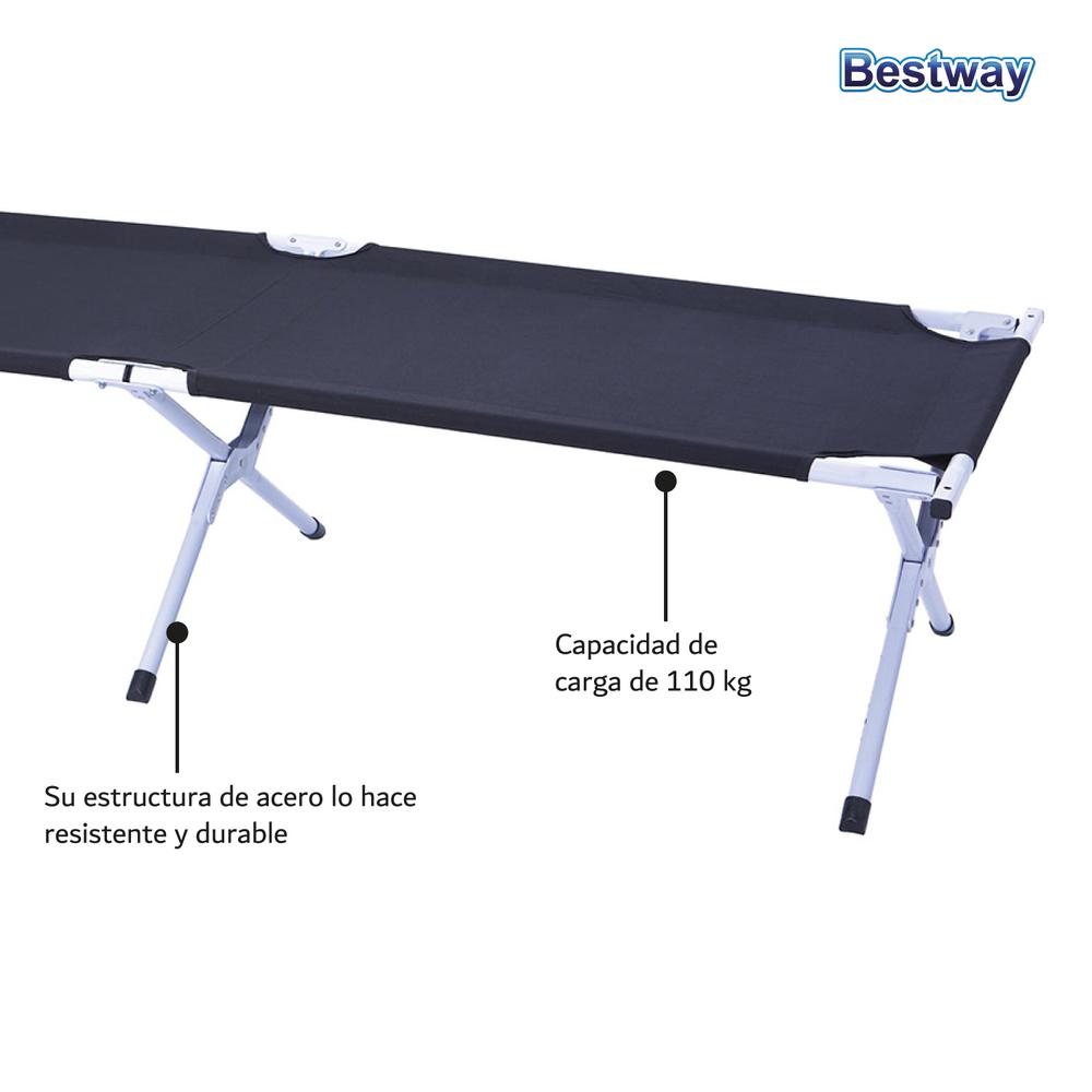 Foto 5 | Catre Cama Acampar Plegable Pavillo Bestway 1.90cm 68065 Camping