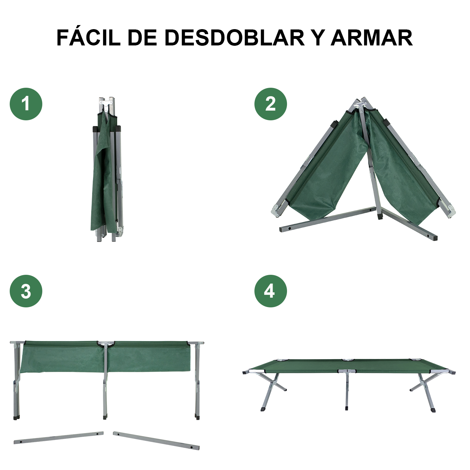 Foto 7 pulgar | Catre Plegable Centurfit para Acampar color Verde