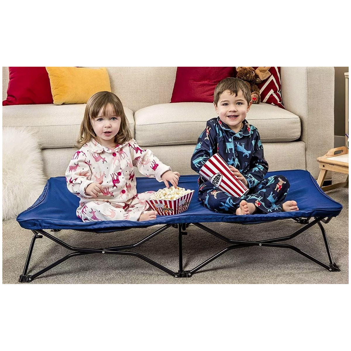 Cama Portátil Infantil Para Niños Catre My Cot Regalo Azul