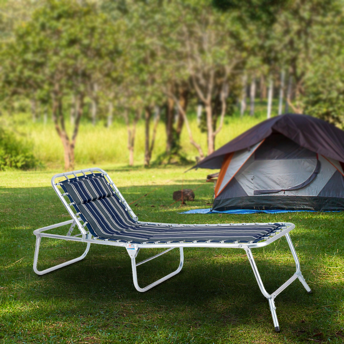 Foto 7 pulgar | Catre Plegable para Dormir Portátil Camping con Colchoneta