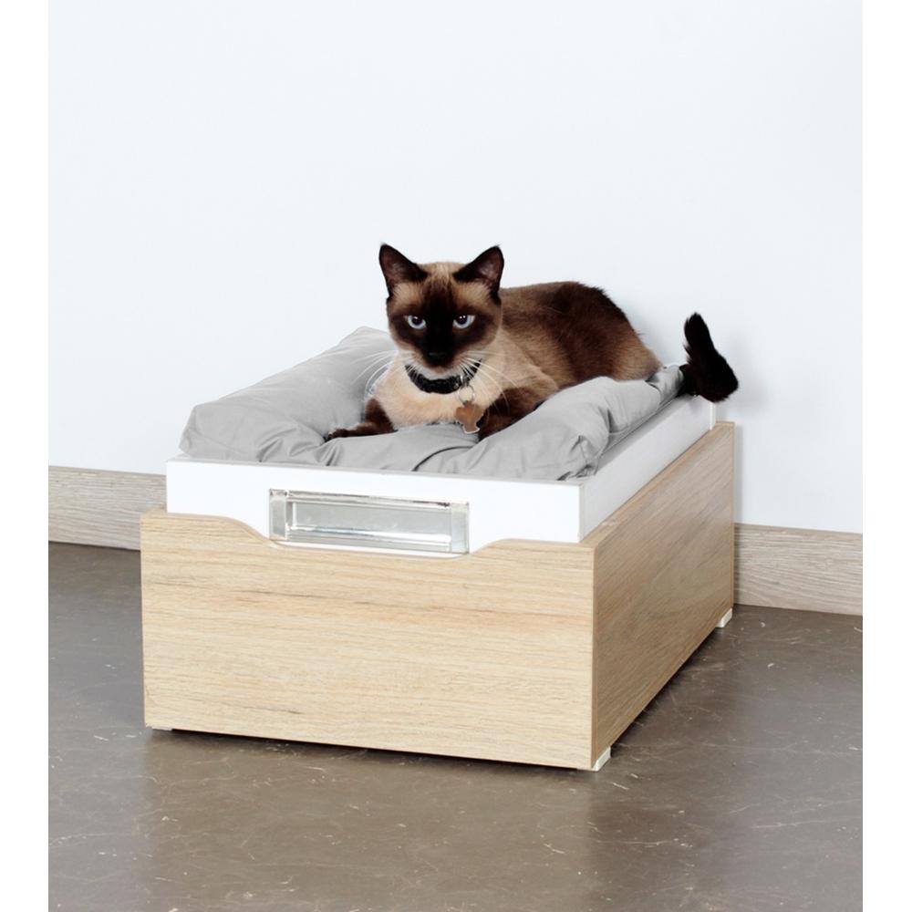 Foto 7 pulgar | Cama Para Mascotas Maderkit Color Blanco-rovere