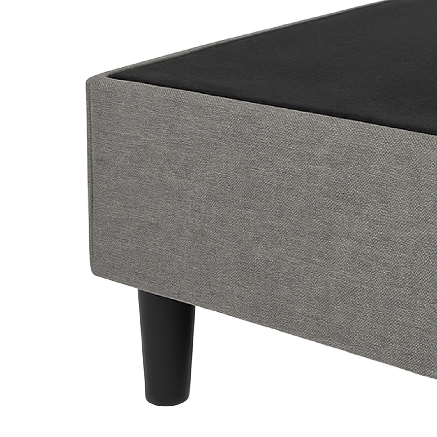Foto 7 pulgar | Base De Cama Matrimonial Estilo Moderno Condesa Con Estructura De Metal Y Madera Tapizada En Tela Gris
