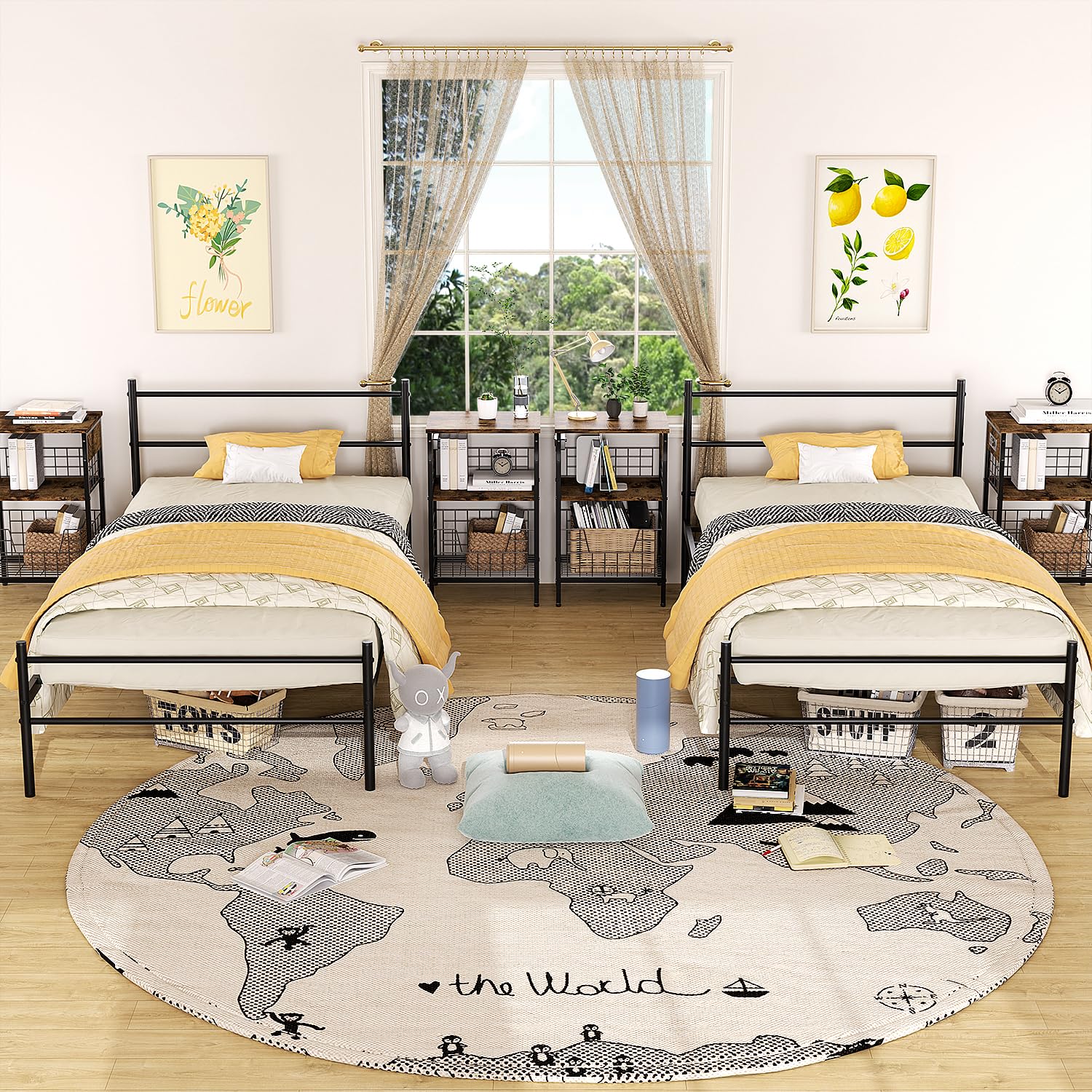 Foto 4 pulgar | Cama Furniturer Primo Negro 197.5 X 99 X 80 Cm