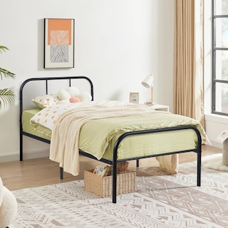 Foto 1 | Cama Furniturer Milo Negro 197 X 99.2 X 81 Cm