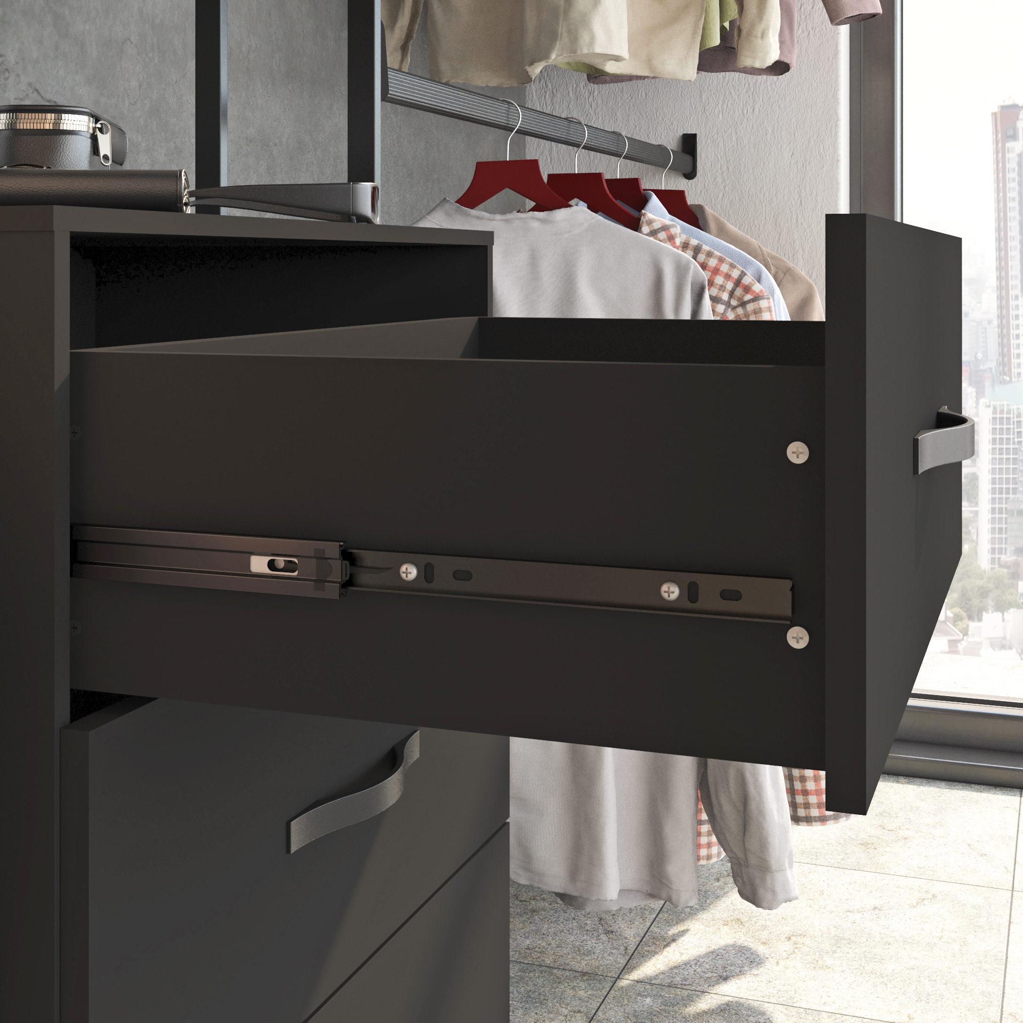 Foto 4 | Closet Urbano Playcon 245 x 200 Cm color Negro