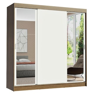 Foto 2 | Clóset Madesa 10956E2E color Blanco 3 Puertas Corredizas 2 con Espejo