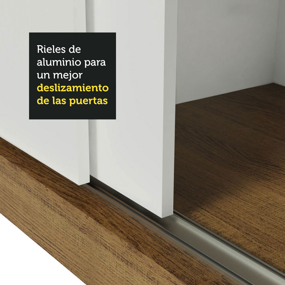 Foto 7 | Clóset Madesa 10936E Blanco con 3 Puertas Corredizas