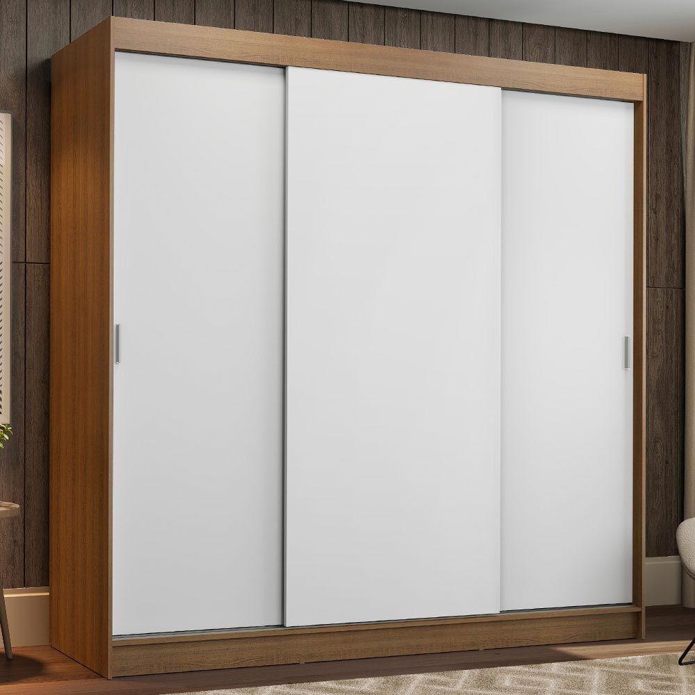Foto 2 | Closet Madesa Marrón con 3 Puertas