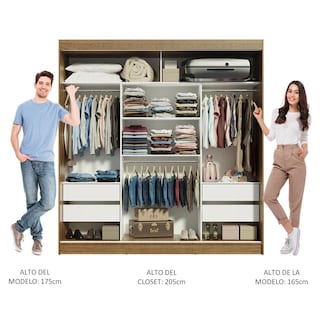 Foto 5 | Closet Madesa Marrón con 3 Puertas