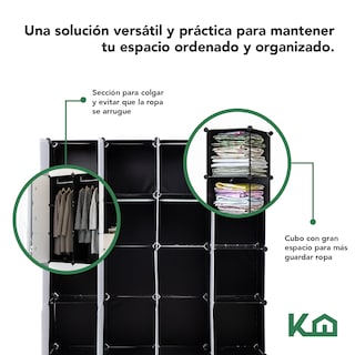 Foto 3 | Closet Armable Kingshouse Portátil color Blanco