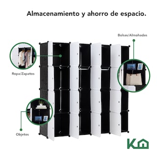 Foto 6 | Closet Armable Kingshouse Portátil color Blanco