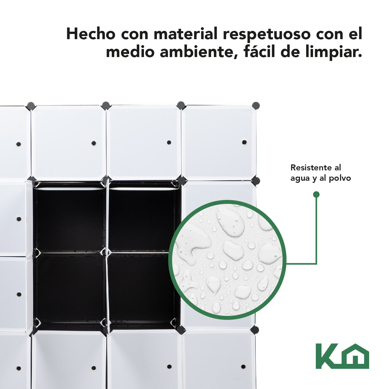 Foto 7 | Closet Armable Kingshouse Portátil color Blanco