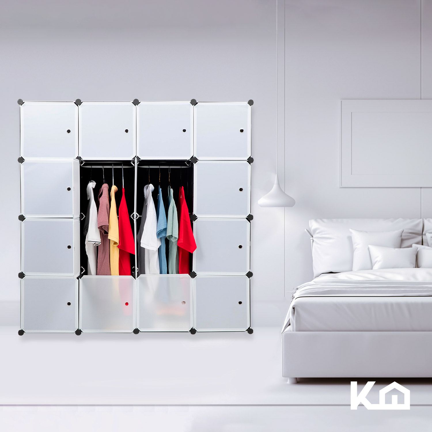 Foto 8 | Closet Armable Kingshouse Portátil color Blanco