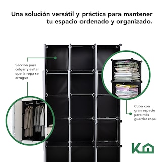 Foto 3 | Closet Armable Kingshouse Portátil color Blanco