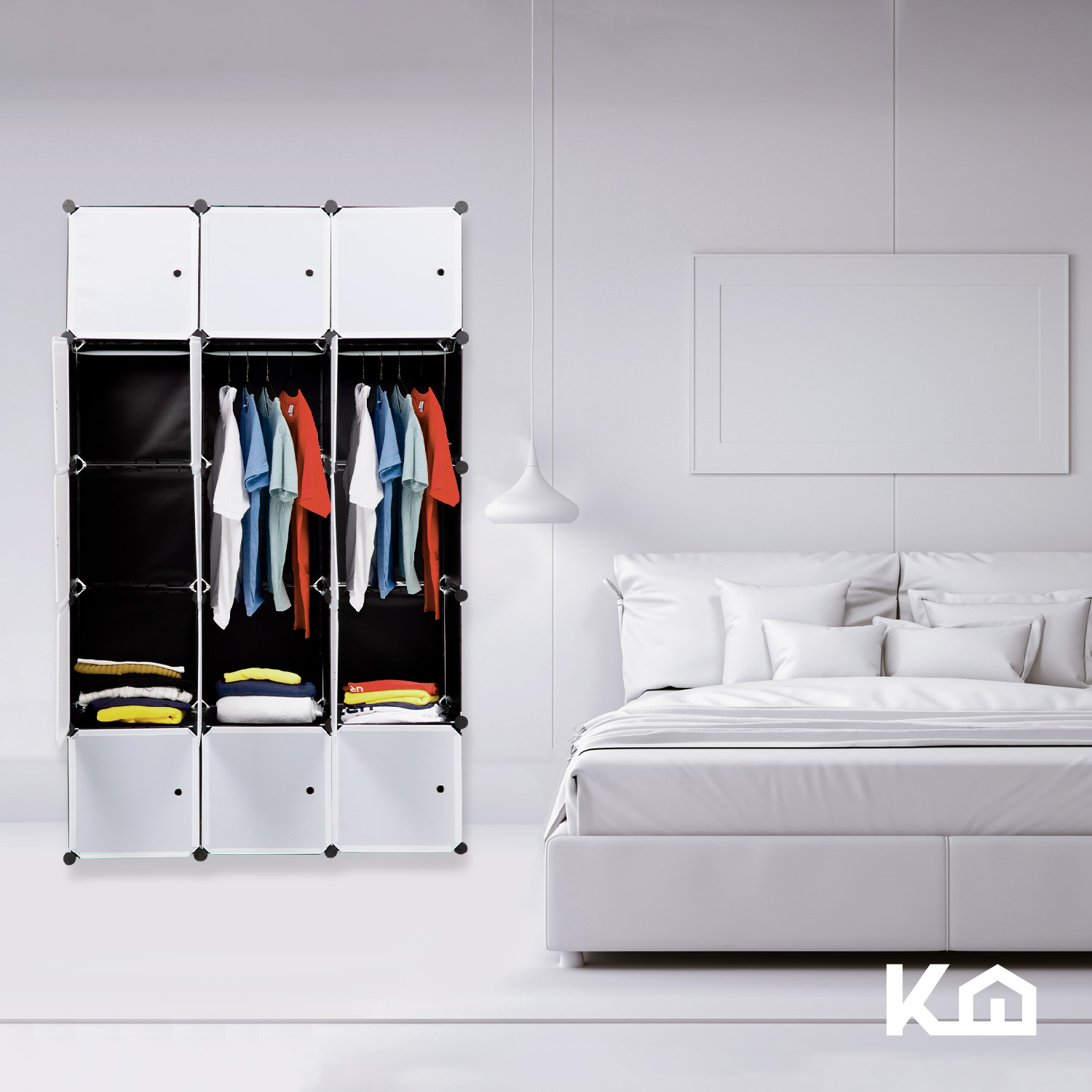 Foto 8 | Closet Armable Kingshouse Portátil color Blanco