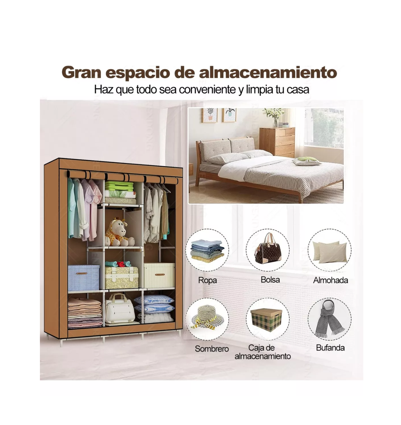 Foto 4 pulgar | Organizador de Ropa Portátil