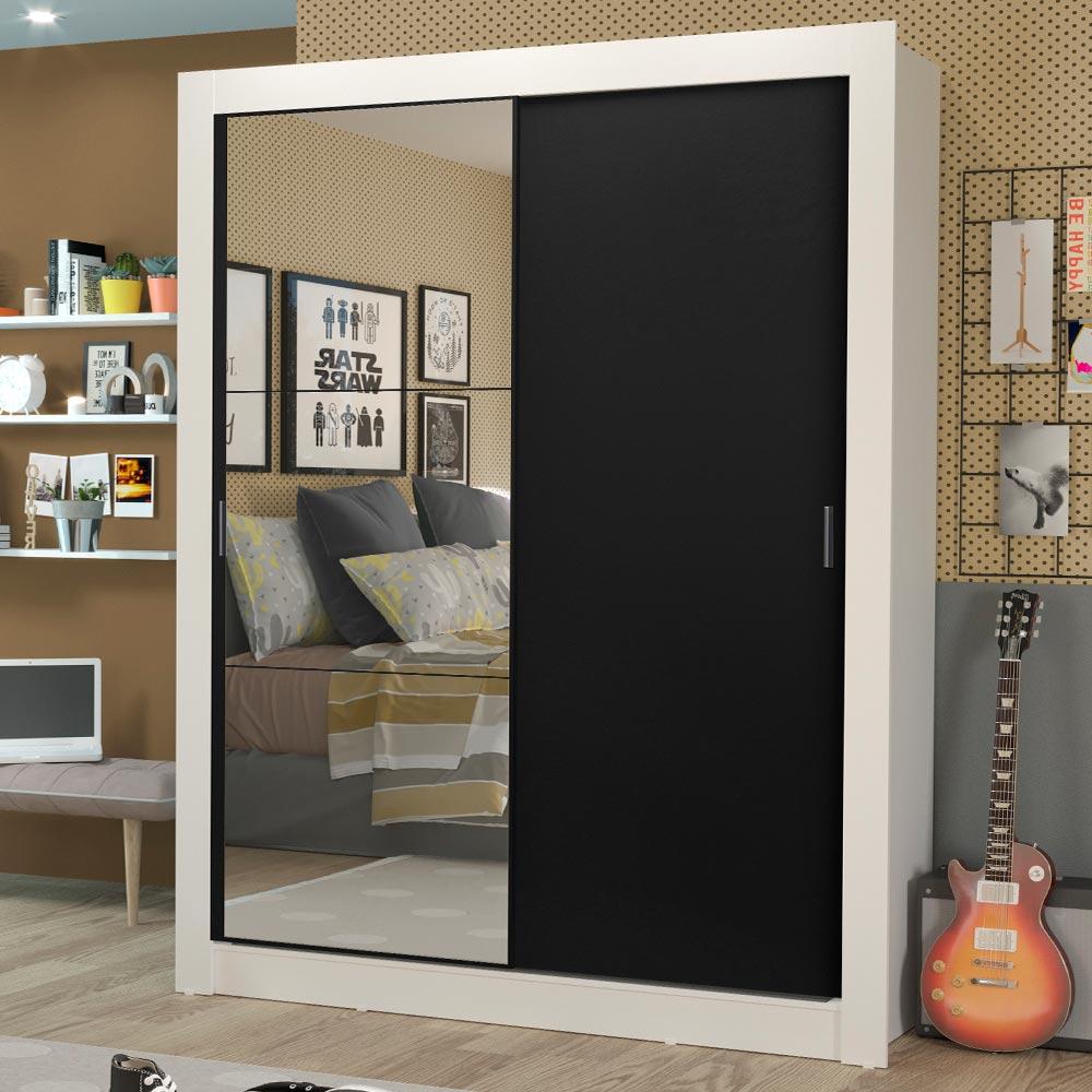 Foto 1 | Closet Madesa Dallas Plus 2 Puertas Corredizas 1 Espejo 4 Cajones