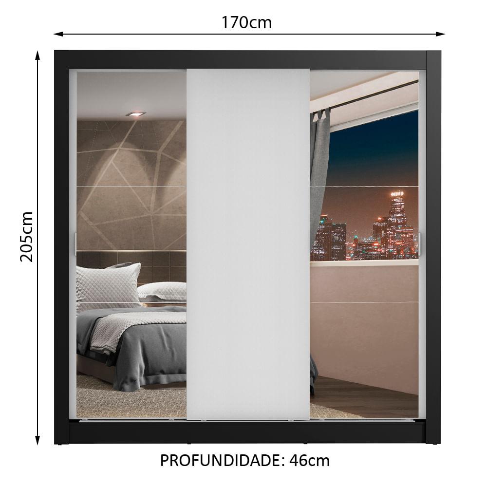 Foto 4 pulgar | Closet Madesa Lyon Plus 3 Puertas Corredizas