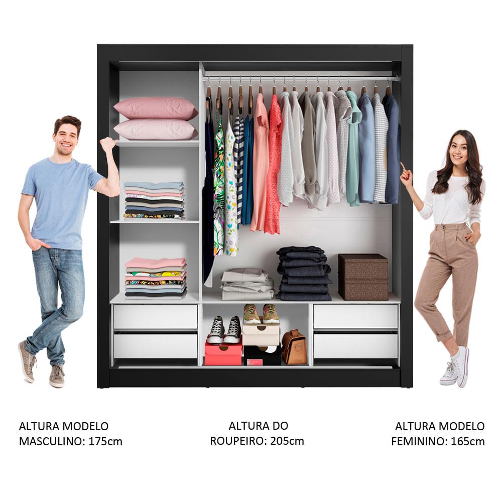 Foto 5 pulgar | Closet Madesa Lyon Plus 3 Puertas Corredizas